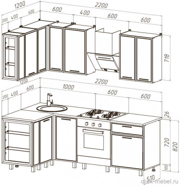 Кухня - №1 2200х1200