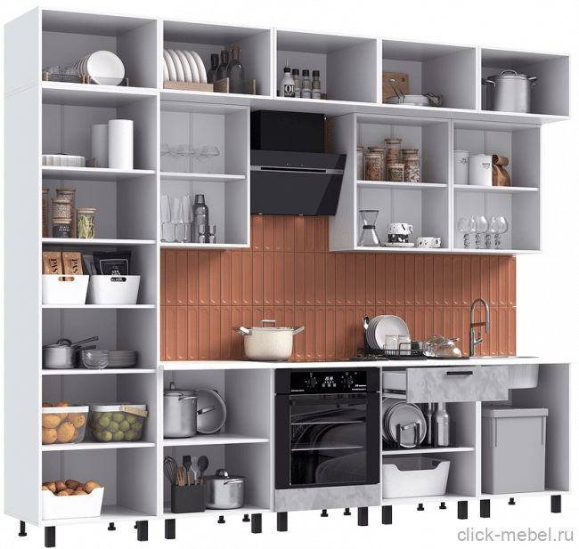 Кухня - №3 3000х600х2499